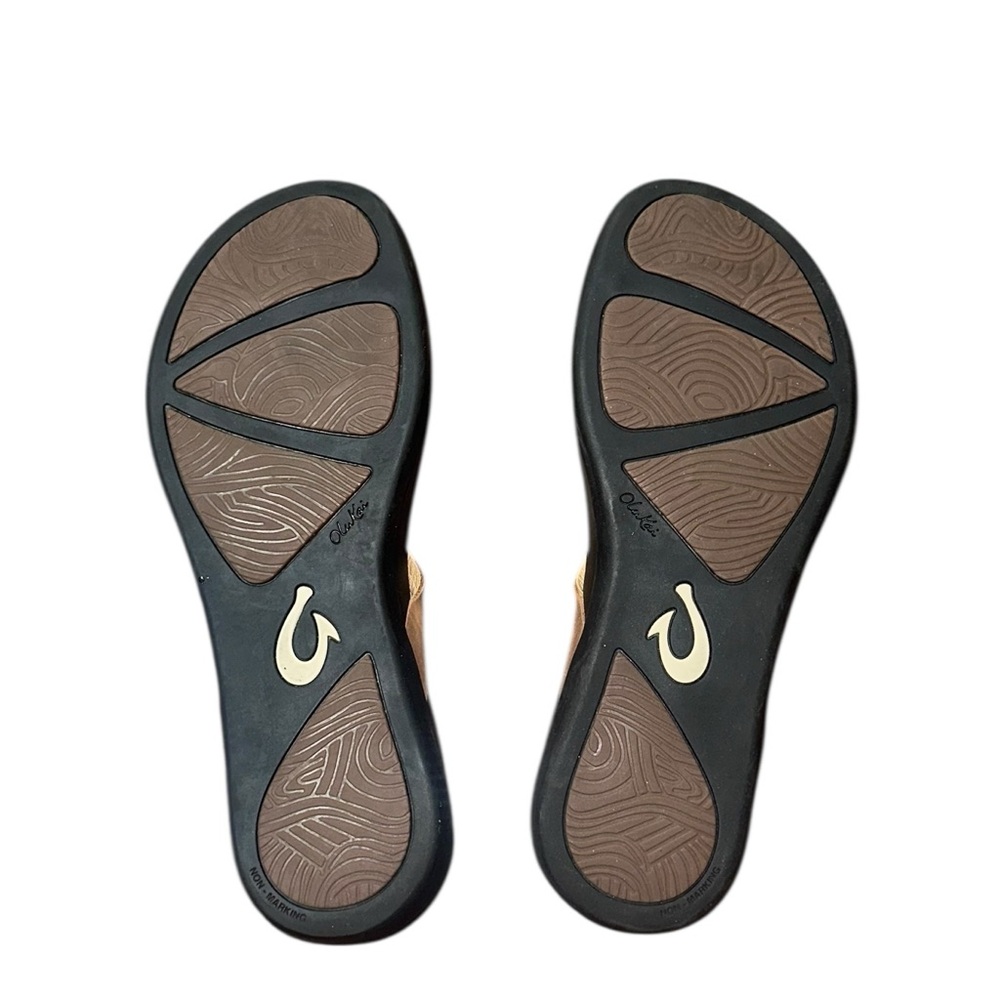 Women’s Olukai Ho Opio Leather Flip Flop Size 9 - Picture 2 of 3